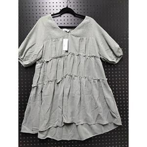 Chic Light Green Tiered Long Shirt - Act Fast!